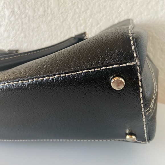 Kate Spade New York Black Leather Double Zip Tote - Picture 3 of 9